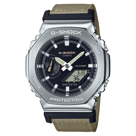 G-Shock GM2100C-5A Utility Metal Fabric Band