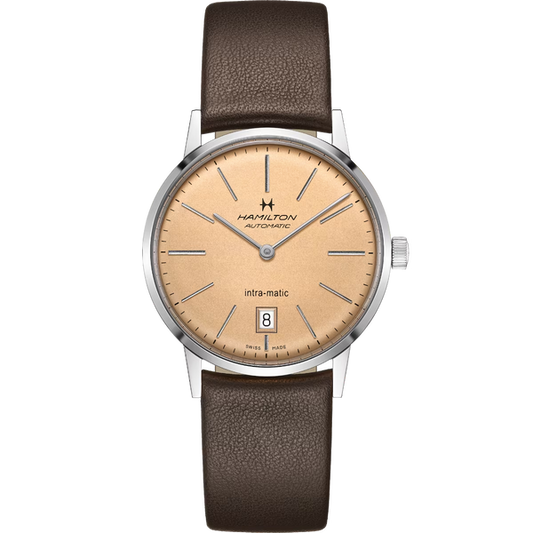 Hamilton H38455501 American Classic Intra-Matic Auto 38mm Salmon