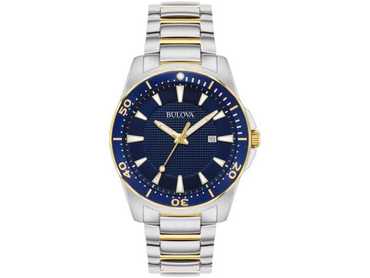 Bulova 98B329 Blue Dial Two Tone