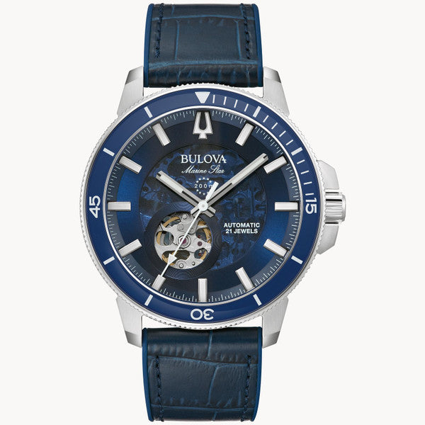 Bulova 96A291 Marine Star Blue Automatic Heartbeat