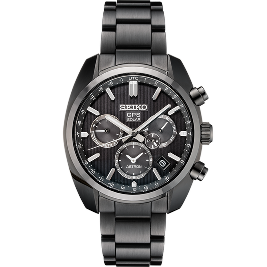 Seiko Astron SSH023 Limited Edition 50th Dual Time GPS Solar Black // Pre-Owned