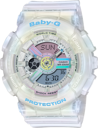 G-Shock BA110PL-7A2 Baby G Skeleton Resin Polarized Translucent