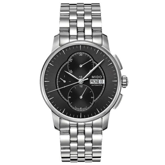 Mido M8607 Baroncelli Chronograph Black Dial // Pre-Owned