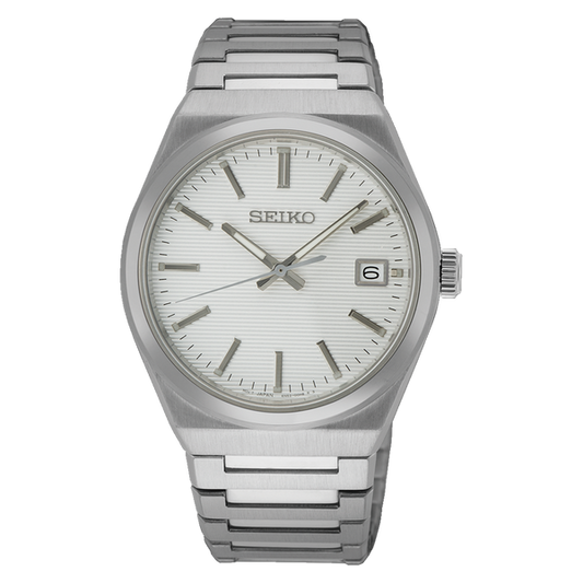 Seiko Essential SUR553 White Dial Quartz Sapphire