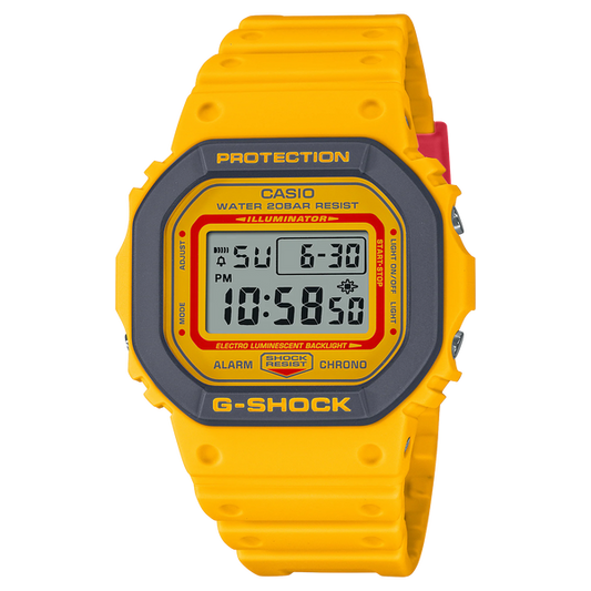 G-Shock DW5610Y-9 90's Retro Digital Square Yellow