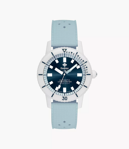 Zodiac ZO9590 Super Sea Wolf Ceramic Compression Rubber Strap