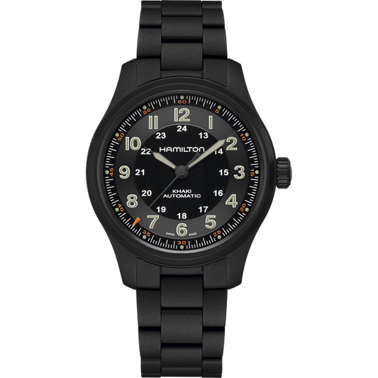 Hamilton H70665130 Khaki Field Titanium 42mm Black PVD