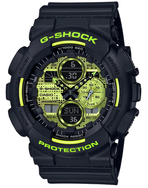 Casio G-Shock GA140DC-1A Ana-Digital Acid Green Men's Watch