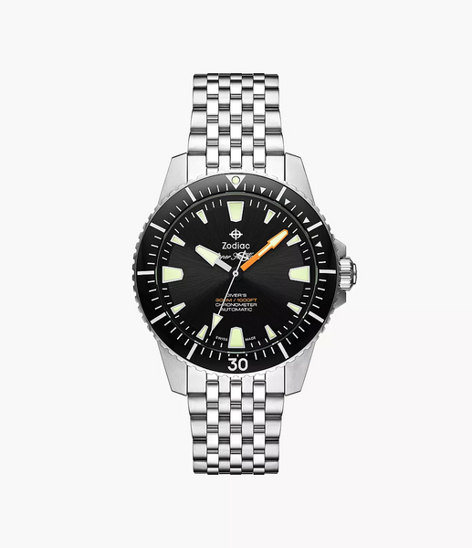 Zodiac ZO3552 Super Sea Wolf Pro-Diver Automatic Black Dial