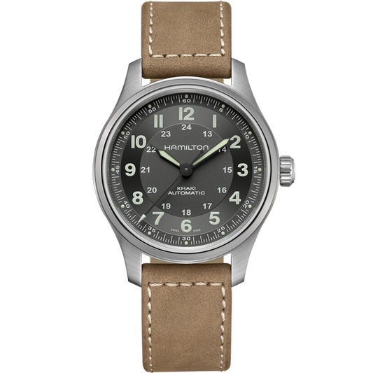 Hamilton H70545550 Khaki Field Titanium Automatic // Pre-Owned