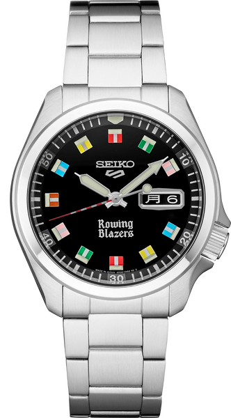 Seiko 5 Sports SRPJ63 Rowing Blazers Limited Edition Black Dial