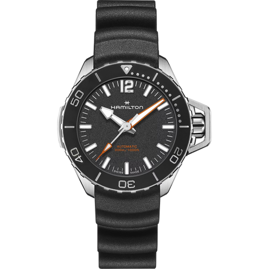 Hamilton H77455330 Khaki Navy Frogman Automatic Black 41mm