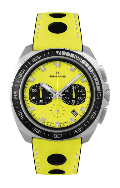 Junghans 41/4369.00 1972 Chronoscope Quartz Edition FIS Lemon