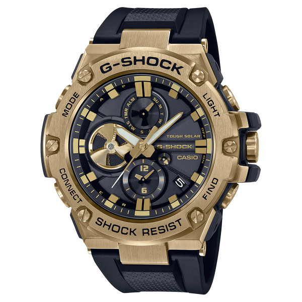 G-Shock GSTB100GB-1A9 G-STEEL Black and Gold Series