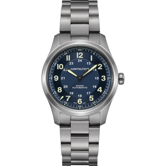 Hamilton H70205140 Khaki Field Titanium Auto 38mm Blue