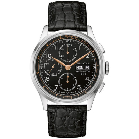 Bulova 96C146 Joseph Bulova Black White Chronograph