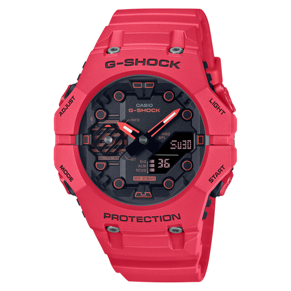 G shock transparent red sales