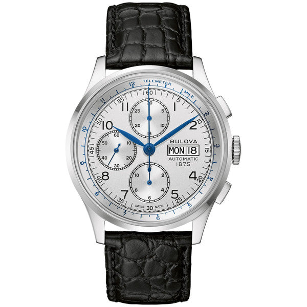 時計 BULOVA VINTAGE CHRONOGRAPH white Men's Bulova Marine Star 96B255 White Dial Stainless
