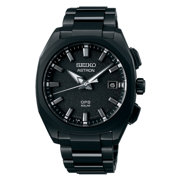 Seiko Astron SSJ009 3X22 Titanium GPS Solar Black DLC Ceramic
