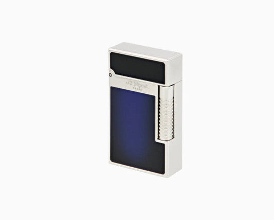 S.T. Dupont C23013 Le New Grand Dupont Blue Lacquer and Palladium Lighter