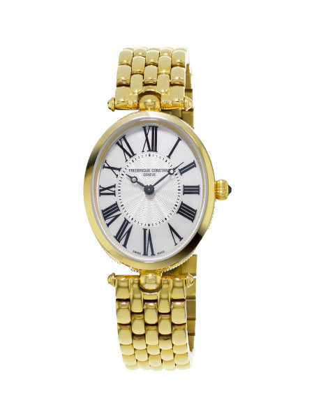 Frederique Constant FC-200MPW2V5B Classics Art Deco Oval Mother of Pearl Yellow Gold