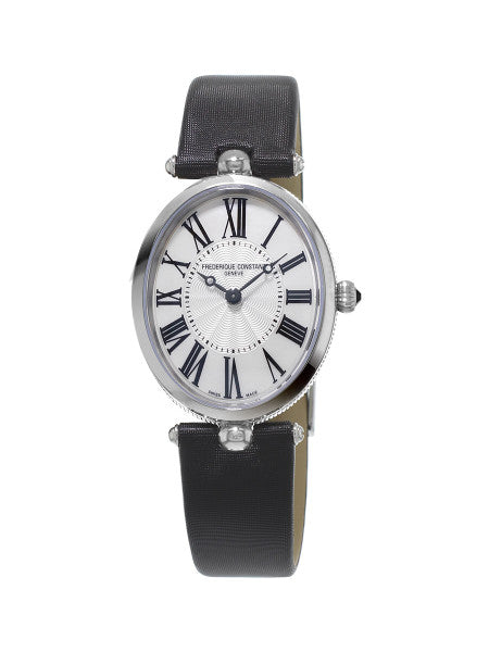 Frederique Constant FC-200MPW2V6 Classics Art Deco Oval Mother of Pearl Satin Strap