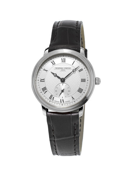 Frederique Constant FC-235M1S6 Slimline Ladies Small Seconds Stainless Steel Silver Dial