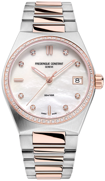 Frederique Constant FC-240MPWD2NHD2B Ladies Highlife Quartz Diamond Bezel