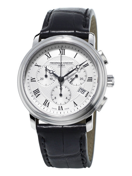Frederique Constant FC-292MC4P6 Classics Quartz Chronograph Stainless Steel Silver Dial
