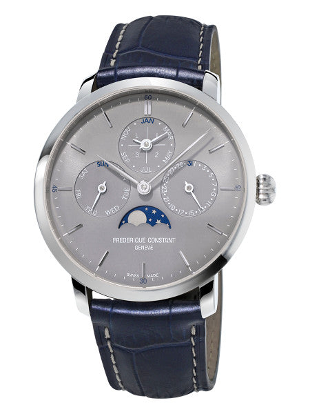 Frederique Constant FC-775G4S6 Slimline Perpetual Calendar Manufacture Gray Dial
