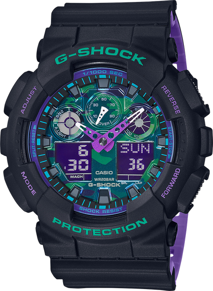 Casio G-Shock GA100BL-1A Analog-Digital Shock Resistant Watch