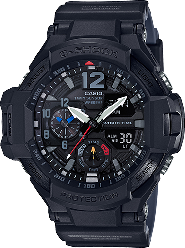 Casio G-Shock Aviation Twin Sensor GA1100-1A1
