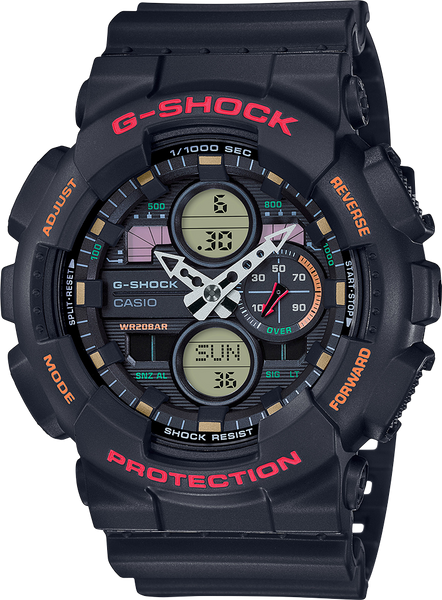 G-Shock GA140-1A4 Ana-Digi 3-Eye 2019 Red/Orange