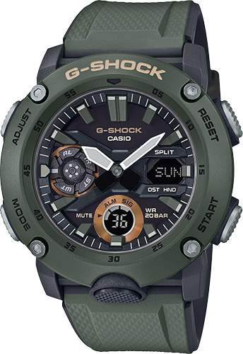 Casio G-Shock GA2000-3A Digital Shock Resistant Watch