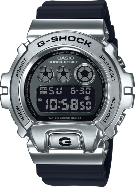 G-Shock GM6900-1 Stainless Metal Bezel 25th Anniversary