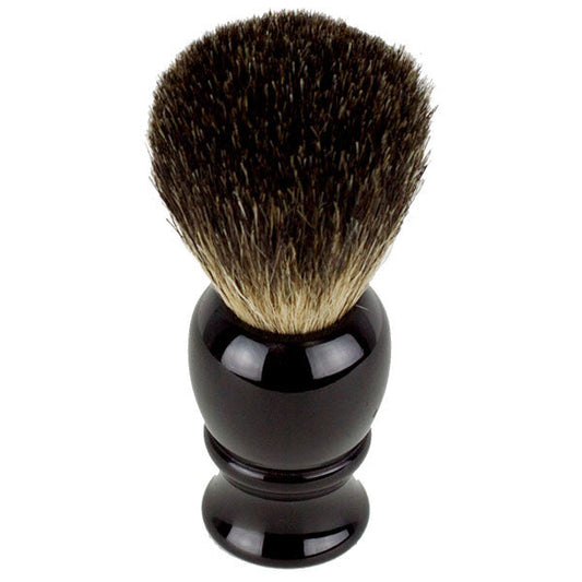 Hirsh Luxury Black Badger Shaving Brush - Black (HL-KB15K)