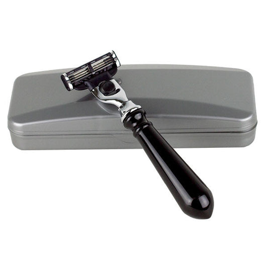 Hirsh Luxury Razor - Black Resin - Gillette Mach 3 (HL-M15KS)