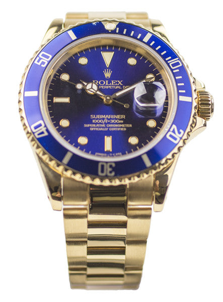 Rolex Submariner 18k Gold 16618 - Pre-Owned