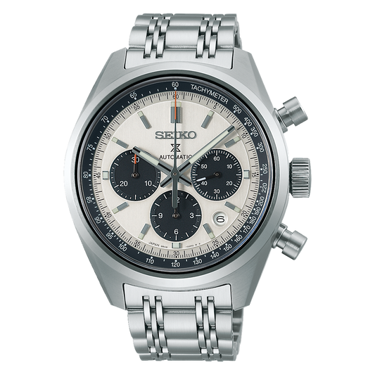 Seiko Prospex SRQ047 Speedtimer Automatic Chronograph White Dial