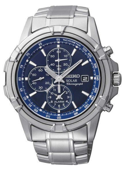 Seiko Men's Solar Alarm Chronograph SSC141