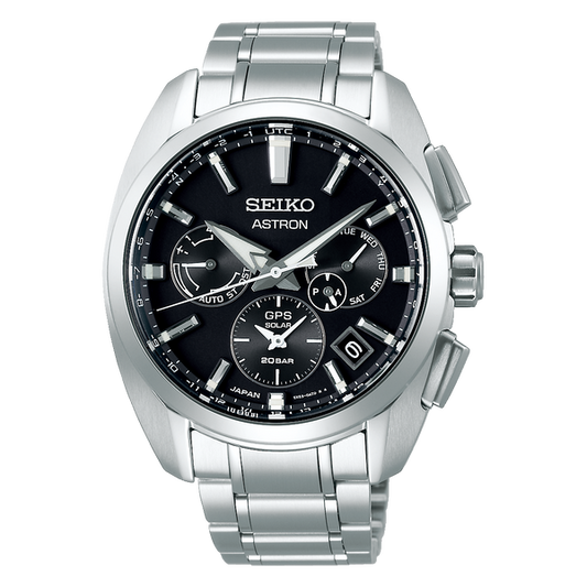Seiko Astron SSH067 GPS Solar Black Dial