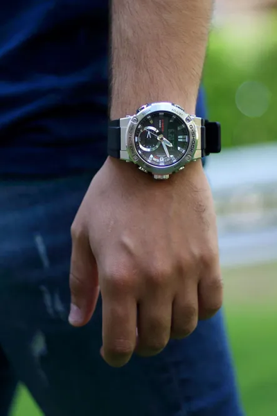 Casio G Shock GST B200 1A GSTEEL Bluetooth Solar Rubber Arizona Fine Time