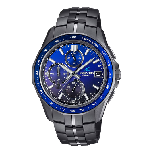Casio OCWS7000B-2A Oceanus Manta Elegance Blue Dial Black