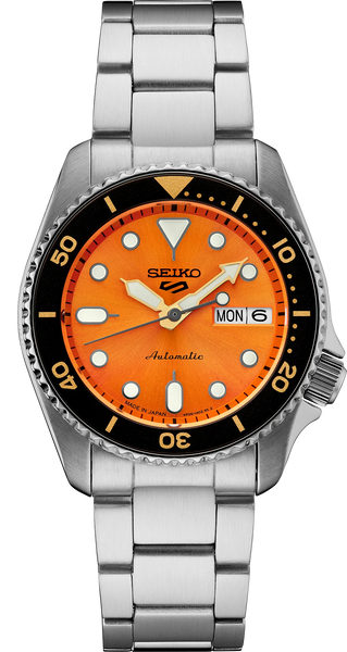 Seiko 5 Sports SRPK35 Automatic 38mm Orange Dial