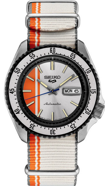 SEIKO セイコー 5 腕時計 Seiko 5 Sports SRPK73 Special Edition SKX Style Orange White