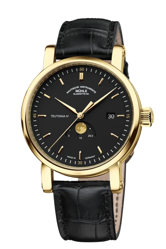 Muhle Glashutte M1-44-03-LB Teutonia IV Moonphase Gold Limited Edition