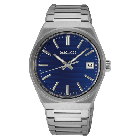 Seiko Essential SUR555 Blue Dial Quartz Sapphire