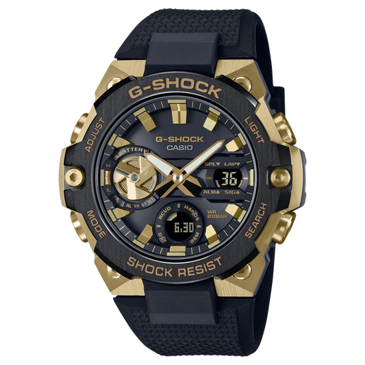 G-Shock GSTB400GB-1A9 G-STEEL Black and Gold Series Tough