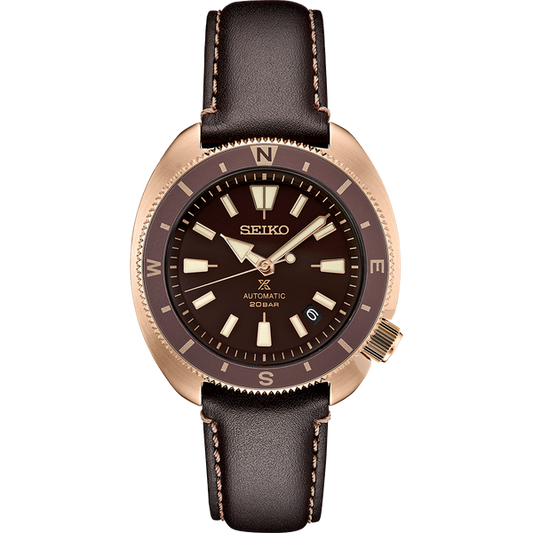 Seiko Prospex SRPG18 Land Tortoise Rose Gold Brown