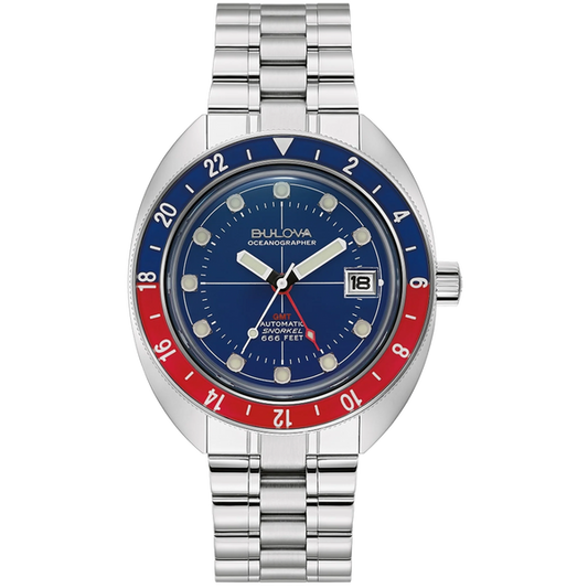 Bulova 96B405 Oceanographer Devil Diver GMT Blue